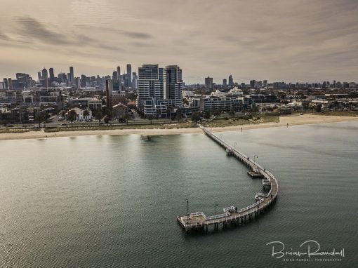 Lagoon Pier Port Melbourne - Aerial Artwork