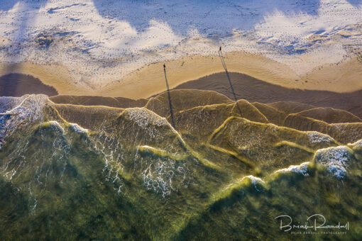 Bay of Mountains - Aerial Artwork