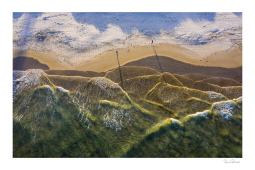 Bay of Mountains - Aerial Artwork